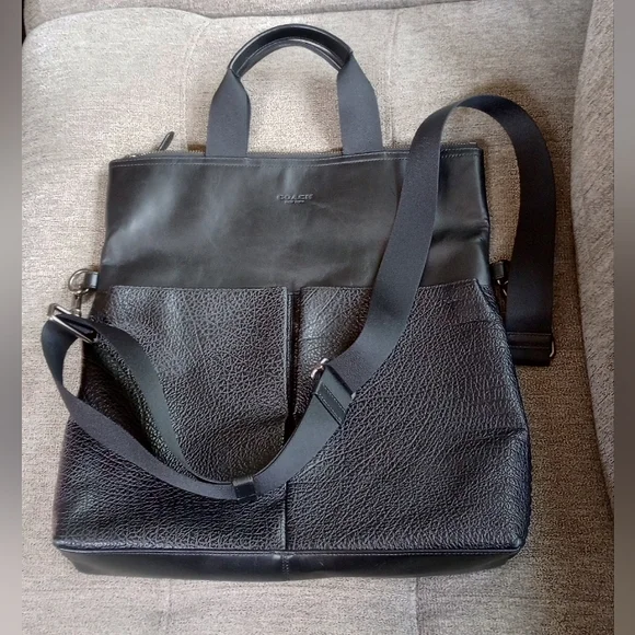 Coach | Bags | Coach Charles Foldover Tote With Baseball  display picture 1